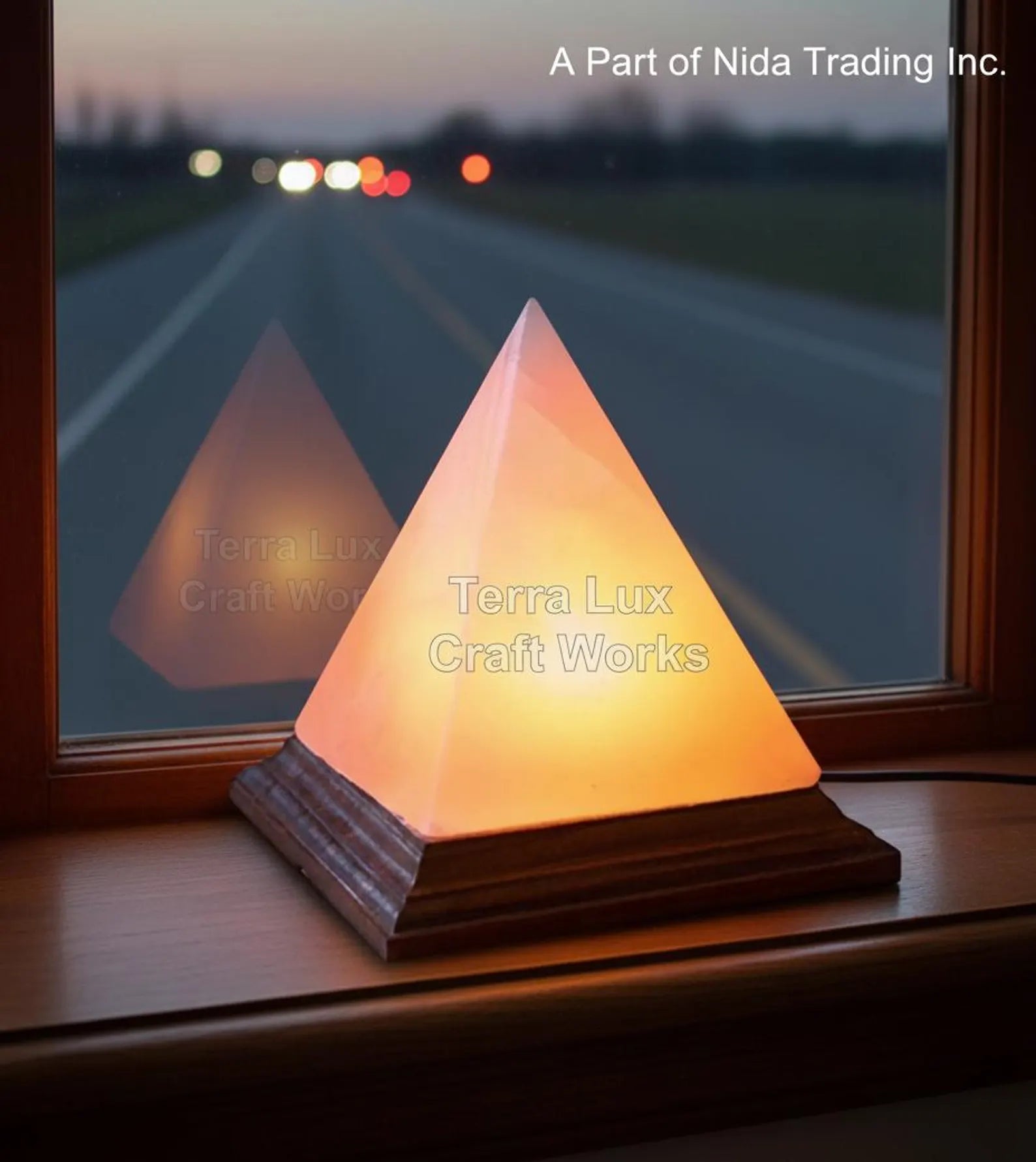 Himalayan Pink Salt Lamp Pyramid | Natural Crystal Rock Lamp | Handcrafted Wellness Decor
