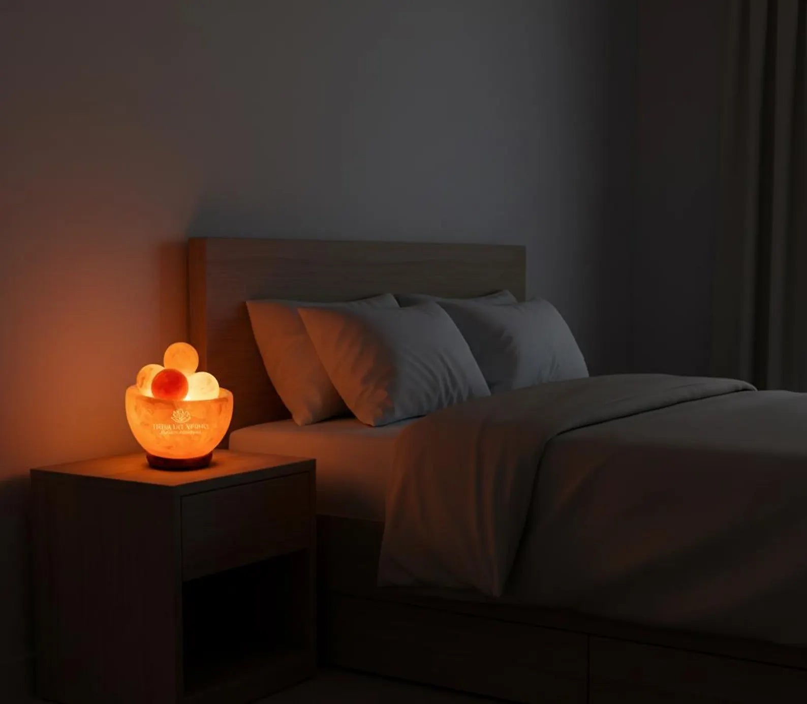 Fire Bowl Himalayan Pink Salt Lamp Fire Bowl with Balls 6 Inch, Handmade
