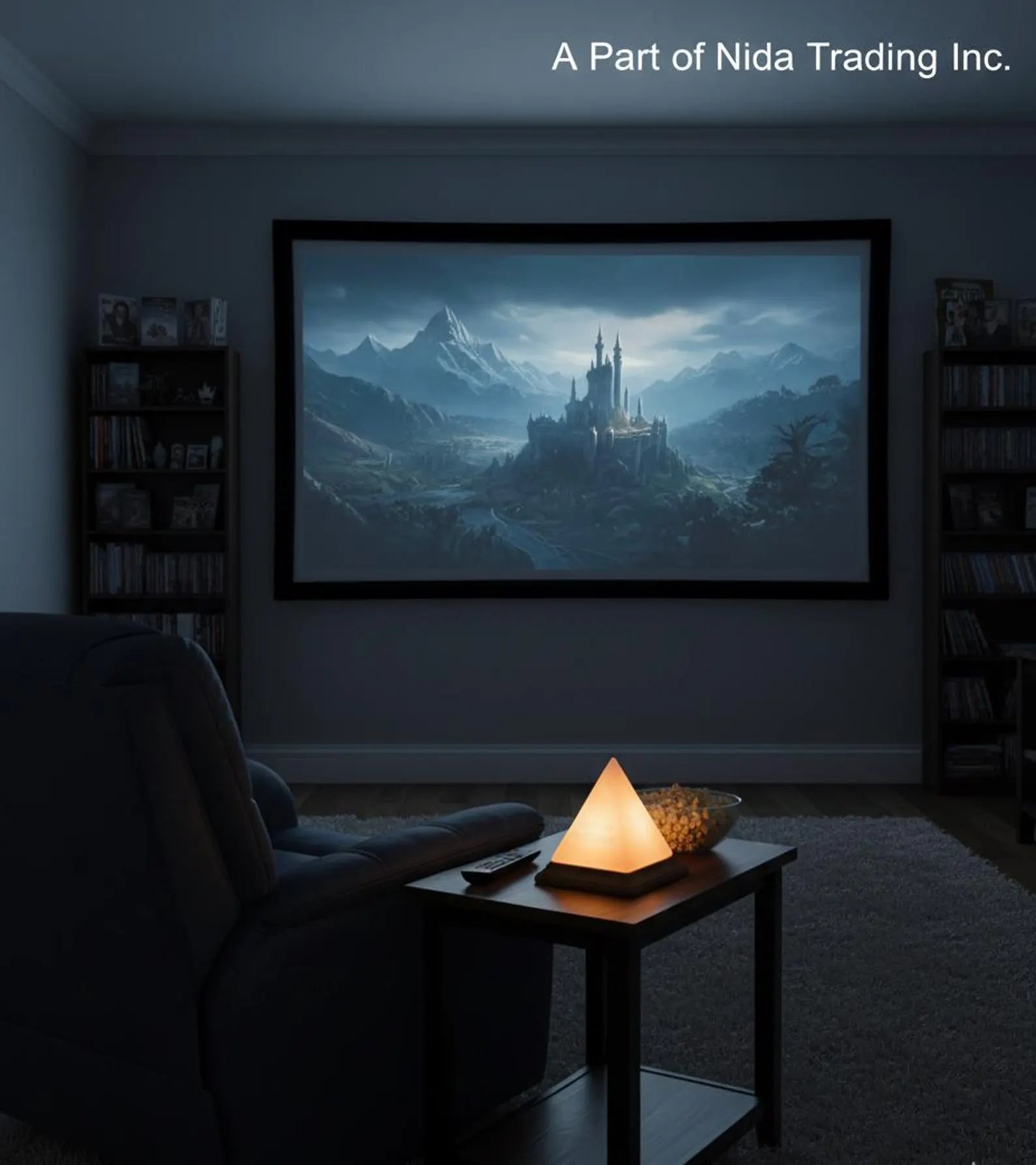 Himalayan Pink Salt Lamp Pyramid | Natural Crystal Rock Lamp | Handcrafted Wellness Decor