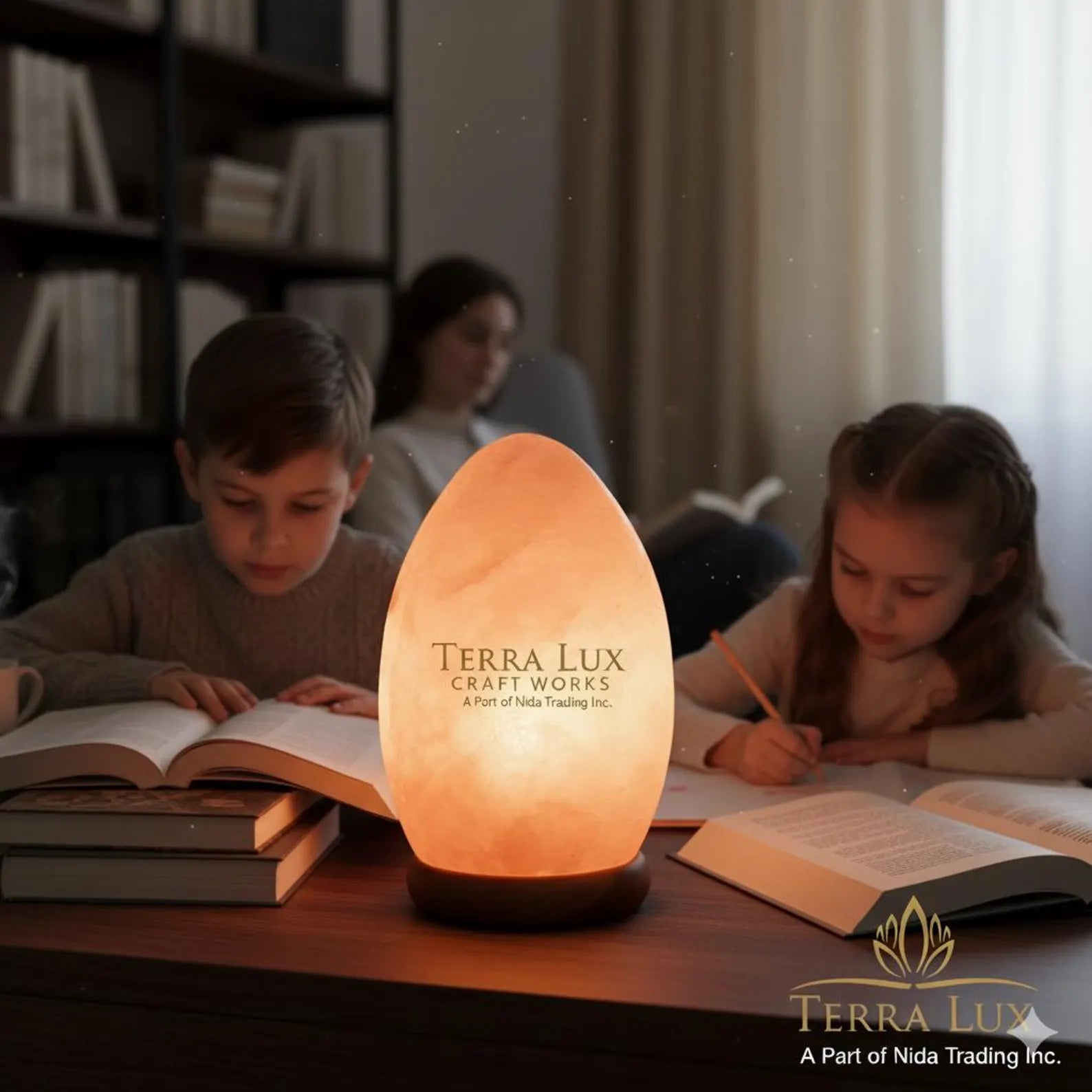 Egg Himalayan Salt Lamp - Air Purifier- Home Decor - Handcrafted Egg Shape - Gift