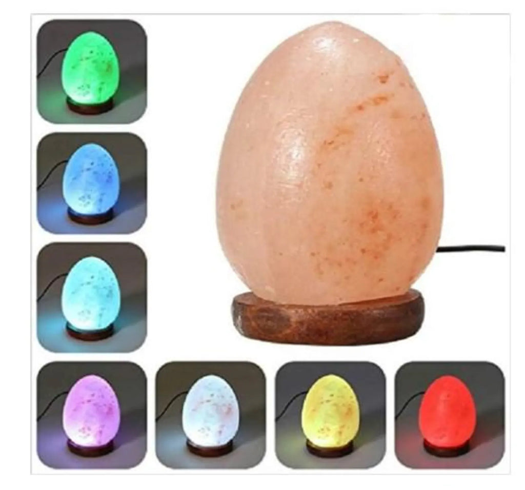USB Himalayan Salt Egg Lamp | Healing Crystal Lamp | Desk Decor Gift | Handmade | Air Purifier