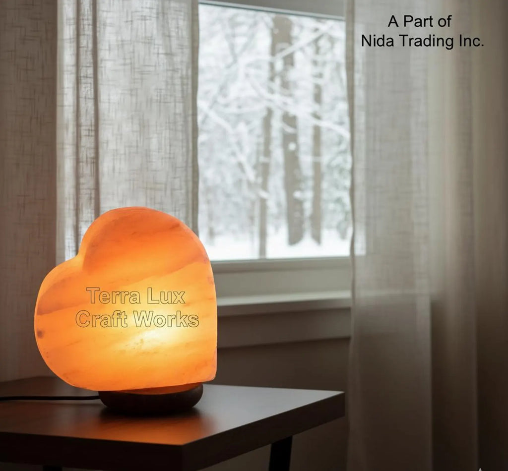 Heart Himalayan Pink Salt, Lamp, Romantic Healing Lamp, Valentine Gift, Stress Relief & Home Decor