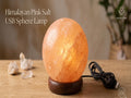 Usb Himalayan Pink Salt Lamp Sphere – Color Changing Night Light, Crystal Decor Gift