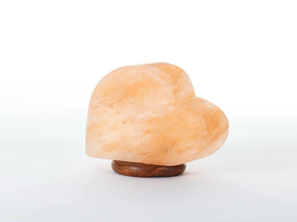 USB Heart Himalayan Pink Salt USB Lamp, Color Changing Night Light, Home Decor Gift