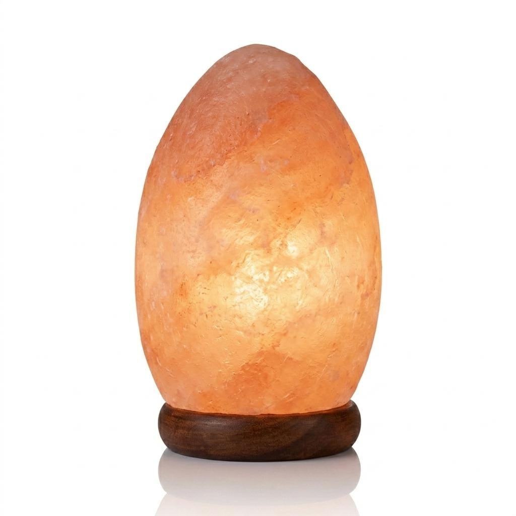 Himalayan Pink Salt Egg Lamp, 6 Inch Handcrafted Night Light, Home Decor Gift