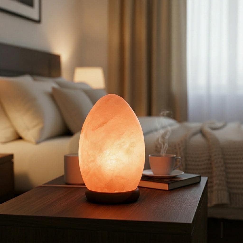 Himalayan Pink Salt Egg Lamp, 6 Inch Handcrafted Night Light, Home Decor Gift